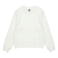 (WMNS) New Balance Logo Casual Sweatshirt 'White' 5CC37142-WT