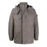 STONE ISLAND Detachable Hooded Down Jacket 'Grey' 7715437F1-V0067