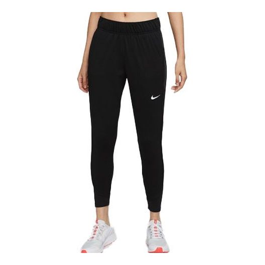 (WMNS) Nike Solid Color Small Logo Sports Pants/Trousers/Joggers Black DD6473-010