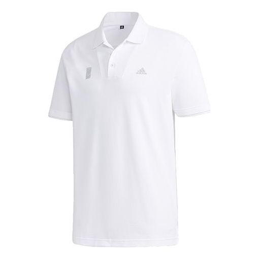 adidas WJ POLO Simple Short-sleevepolo Shirt Men White GL0387