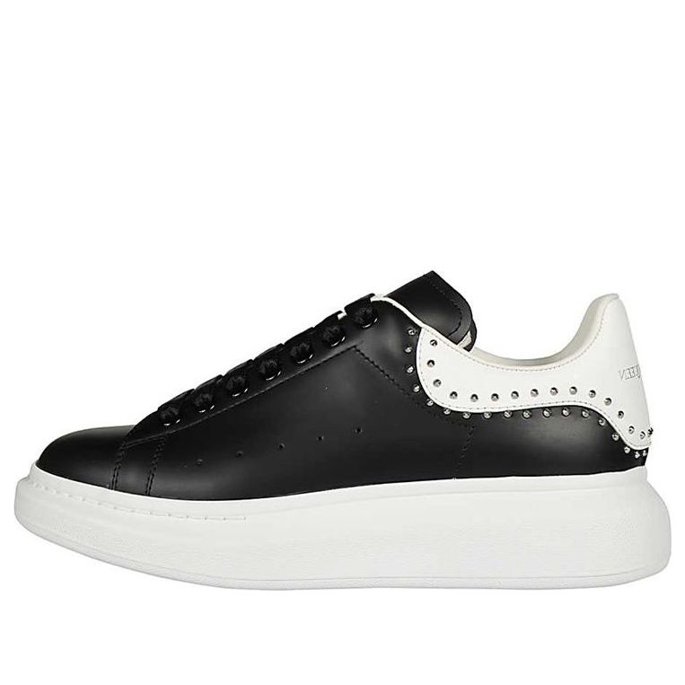 Alexander McQueen Oversized Sneaker 'Black Studs' 628017WHTQQ1071