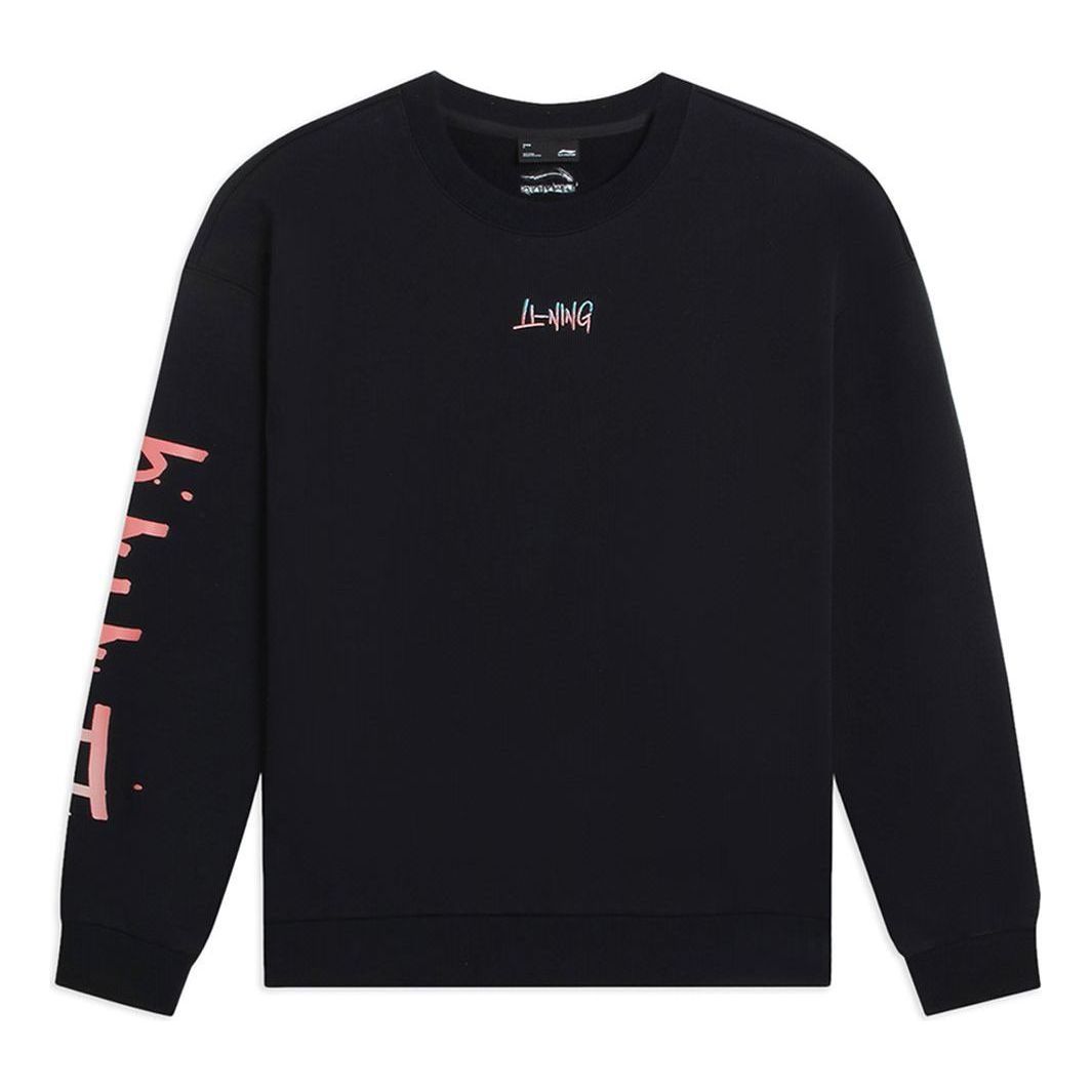 Li-Ning Small Graphic Sweatshirt 'Black' AWDSF77-3