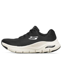 (WMNS) Skechers Arch Fit Sneakers Black/White 149057-BKW