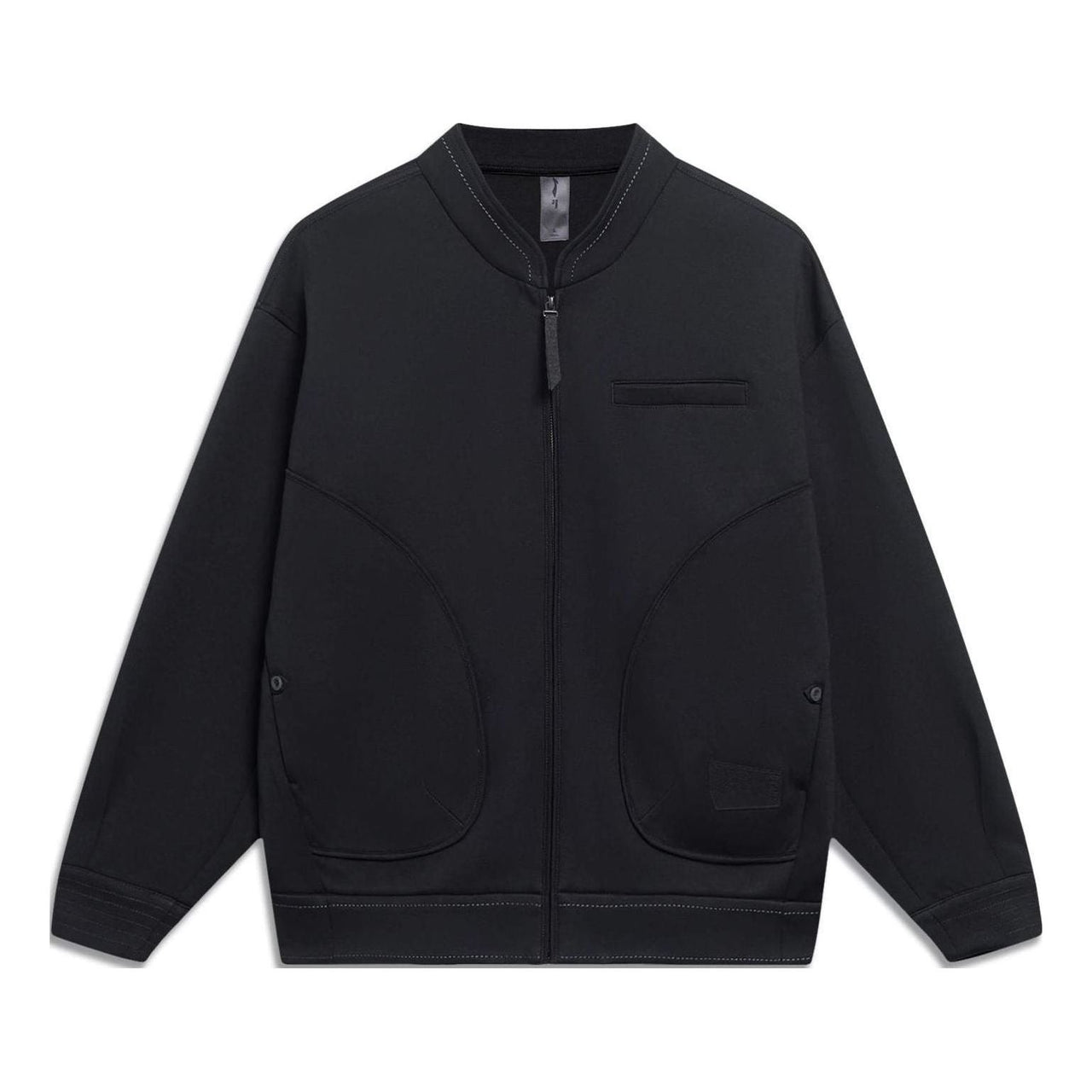 Li-Ning x Jackie Chan Knit Baseball Jacket 'Black' AFDT113-1