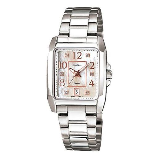 CASIO SHEEN Series Minimalistic Casual Business Watch White Analog SHE-4023DP-7