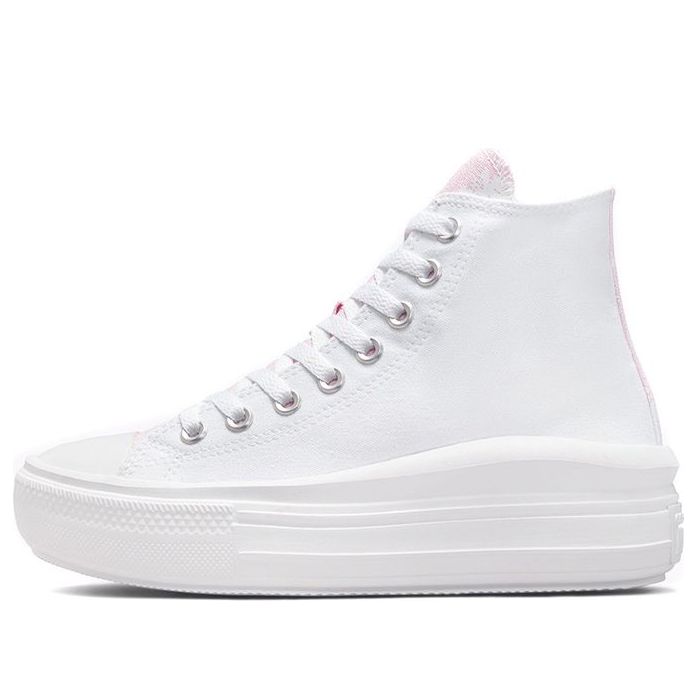 (WMNS) Converse Chuck Taylor All Star Move High 'Hybrid Floral - White Pink Foam' 571577C