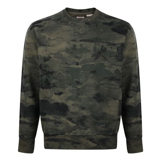 Levis Crew Neck Knitted Casual Pullover Men's Camouflage 87467-0001