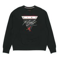 Air Jordan Flight MENS Print Crew-neck Sports Black CZ8265-010