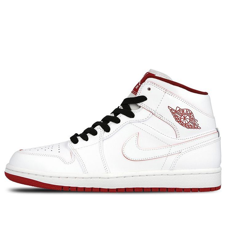 Air Jordan 1 Retro Mid 'White Gym Red' 554724-103