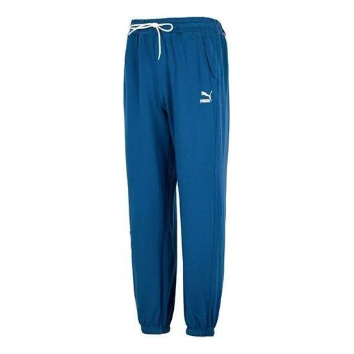 PUMA Team Badge Sweatpants Tr Logo Pants 'Blue' 677378-45