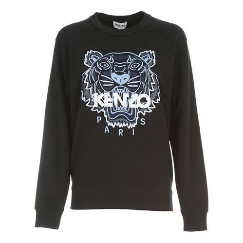 (WMNS) KENZO SS21 Printing Round-neck Swea Black FB52SW8244XA-99