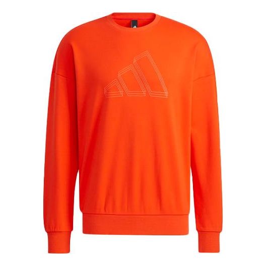 adidas SPORTSWEAR LOGO SWEATSHIRT 'Bold Orange' H40193