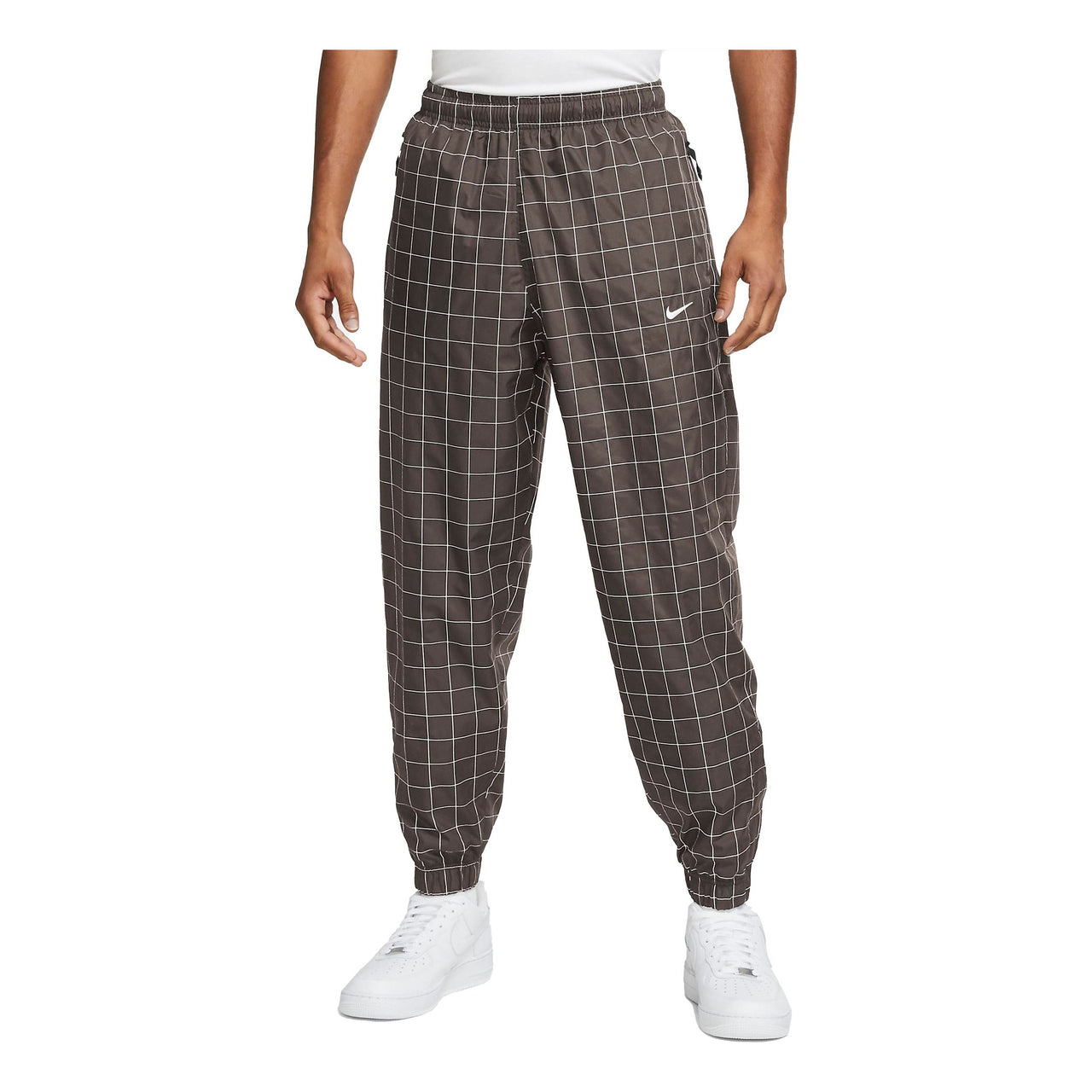 Nike Lab Reflective Plaid Casual Bundle Feet Long Pants Gray DA0328-081