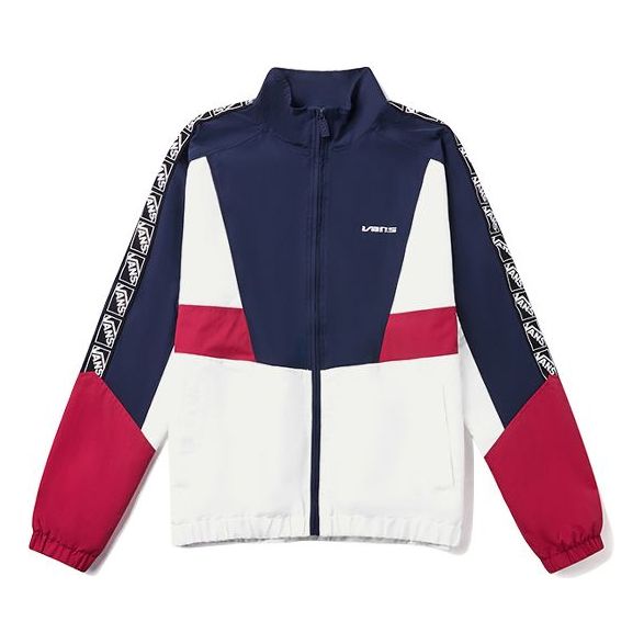 (WMNS) Vans Retro Stand Collar Windproof Jacket Navy Blue VN0A4BR74NH