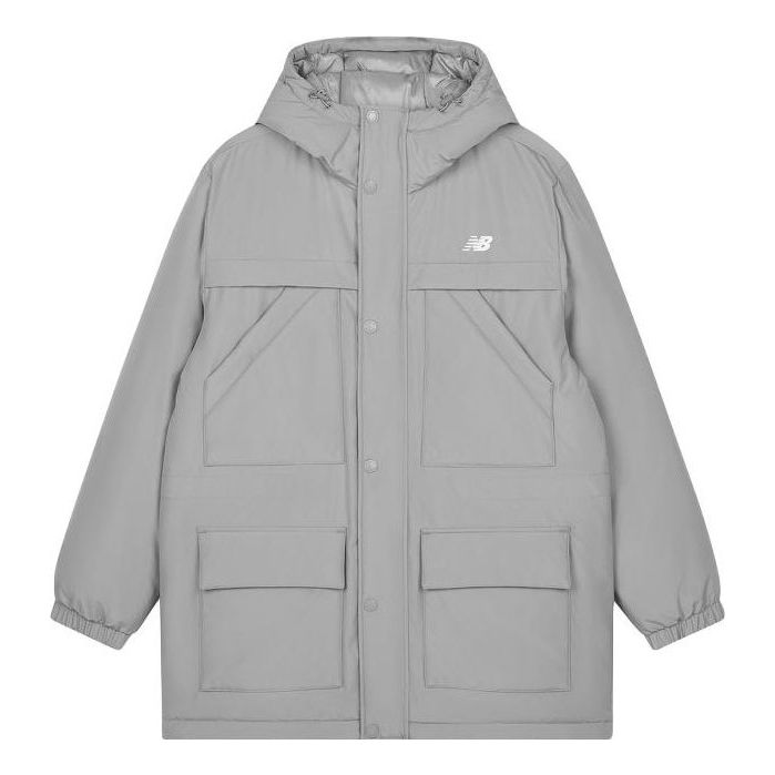 New Balance Sport Long Down Jacket 'Grey' AMJ33320-TAG