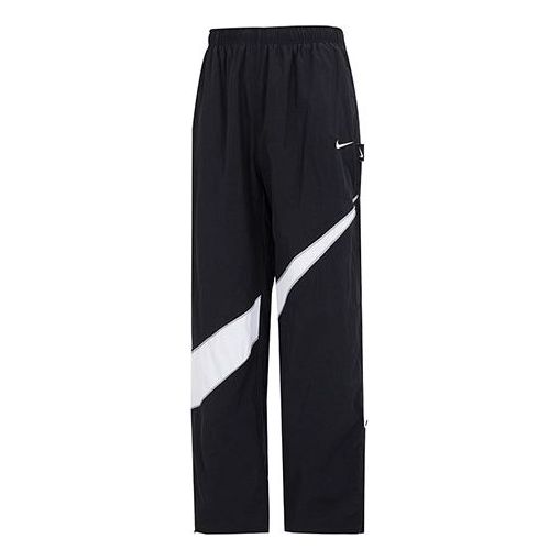 Nike Sportswear Big Swoosh Woven Pants 'Black White' DX0595-010