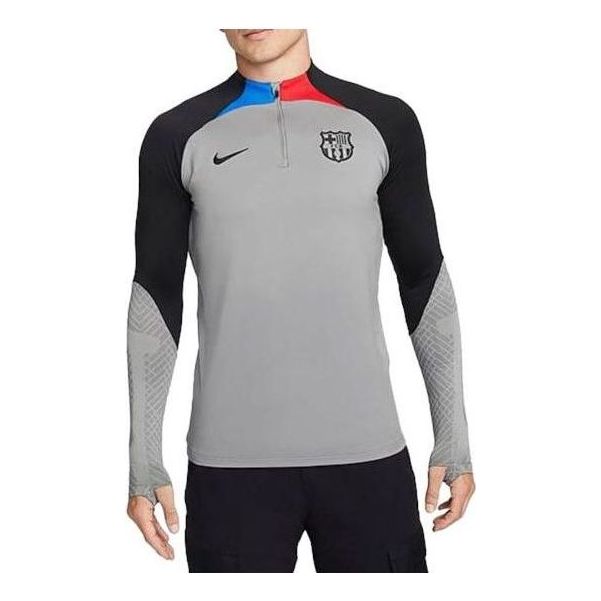 Nike Barcelona Dri-fit 1/4 Zip L/S Strike Drill Top 'Grey' DN2812-003