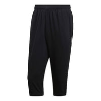 Men's adidas E Pln 3/4 Wvn Woven Cone Training Running Sports Cropped Pants/Trousers Black DQ3107