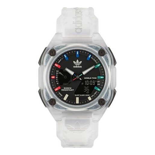adidas Translucent Resin Strap Watch 'White Black' AOST230572I