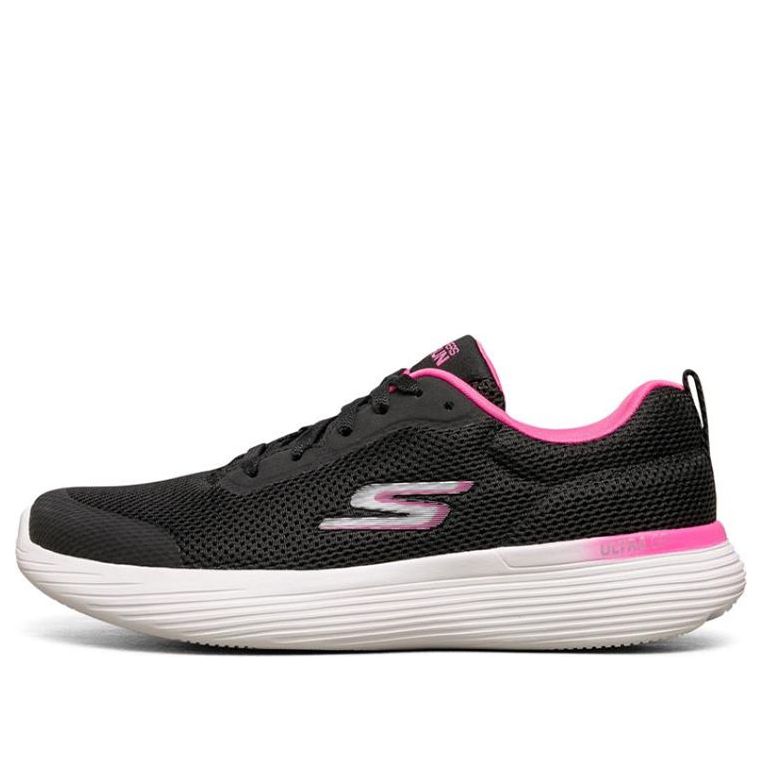 (WMNS) Skechers Go Black/White/Pink 128000-BKPK