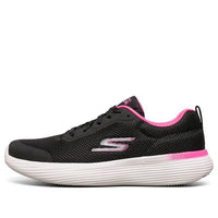 (WMNS) Skechers Go Black/White/Pink 128000-BKPK