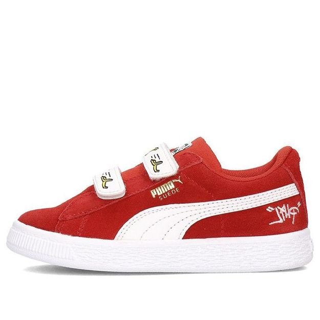 (PS) PUMA Minions Suede V Ps Sneakers RedWhite 365528-01