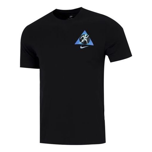 Men's Nike Logo Printing Casual Short Sleeve Black T-Shirt DQ1070-010