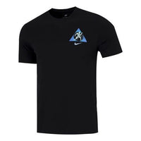 Men's Nike Logo Printing Casual Short Sleeve Black T-Shirt DQ1070-010