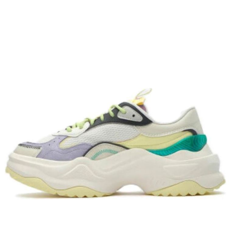 (WMNS) FILA FUSION Bianco II Sneakers 'White Lilac Green' T12W331301FSP