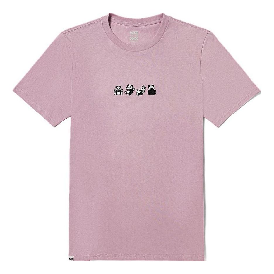 (WMNS) Vans Panda Logo T-shirt 'Pink Mauve' VN000FREBLT