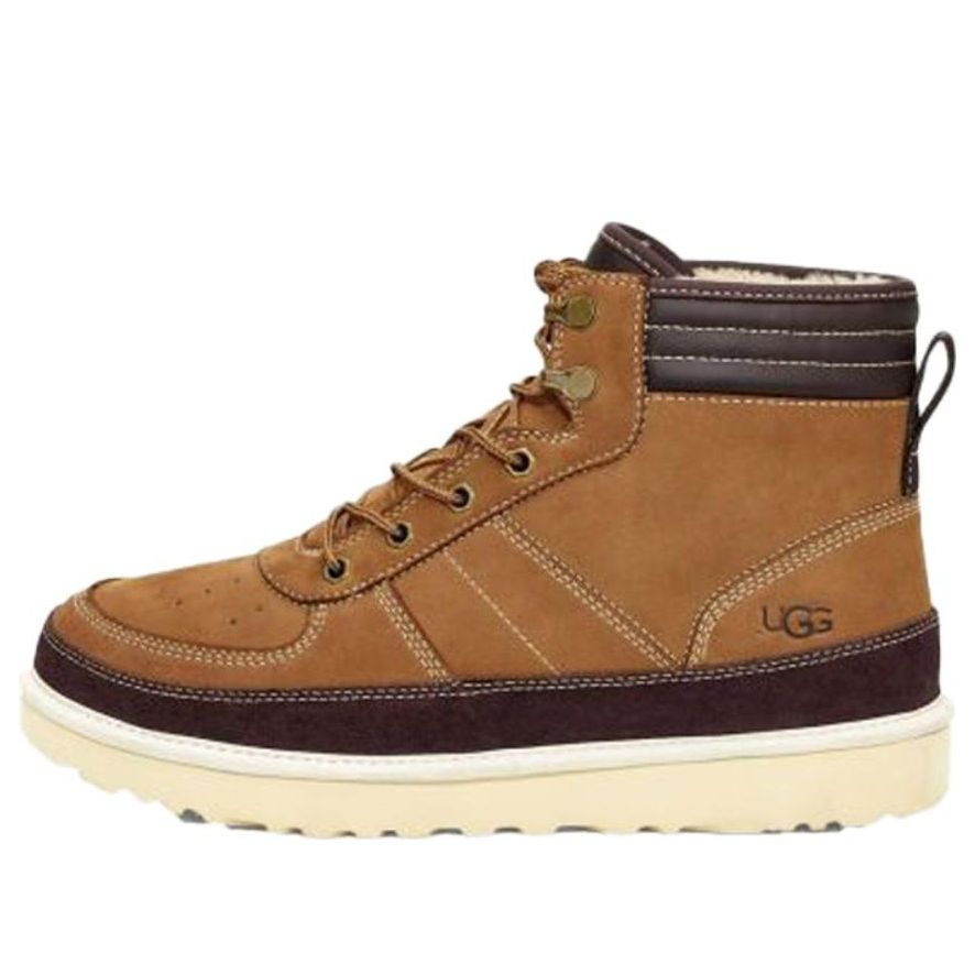 UGG Highland High Top Lacing Fleece Lined Brown 1097089-CHE