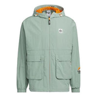 adidas Original Adventure Windbreaker Jacket 'Silver Green' IK8594
