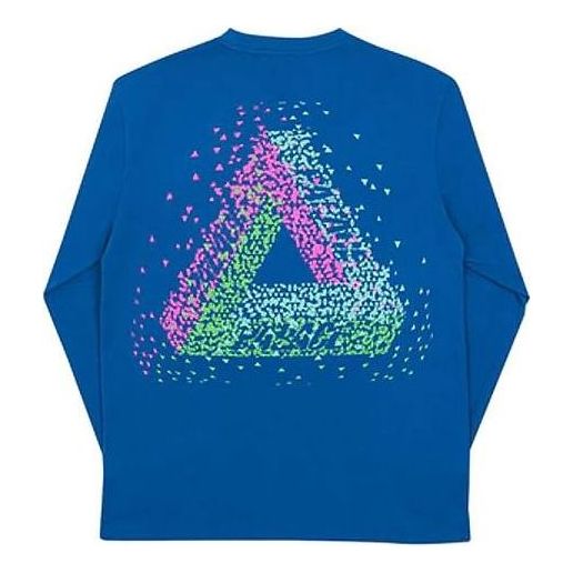 Palace Tri-Flect Long Sleeve Logo Shirt 'Blue' P13LS013
