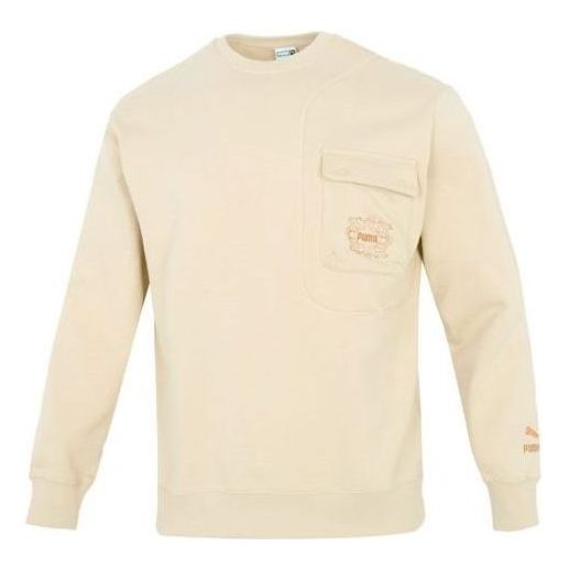 PUMA Das CC Graphic Crew Sweater 'Beige' 539908-12