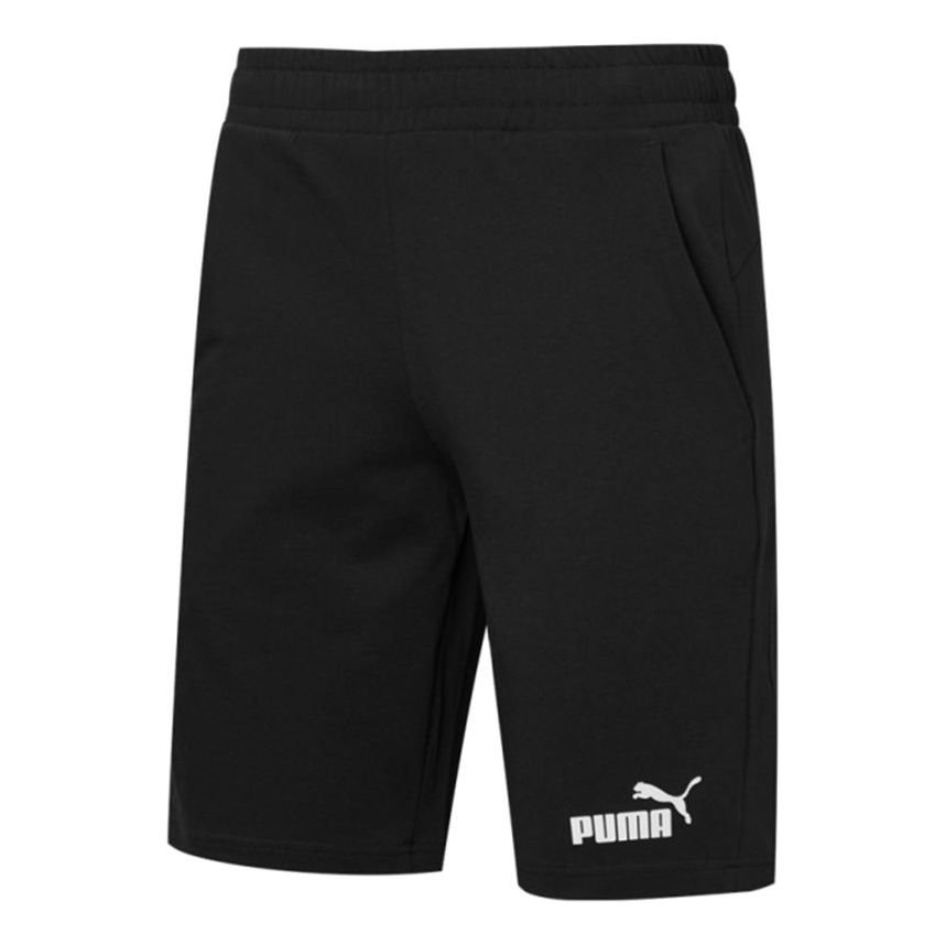 PUMA Essentials Short 12" Cotton 'Black White' 588722-01