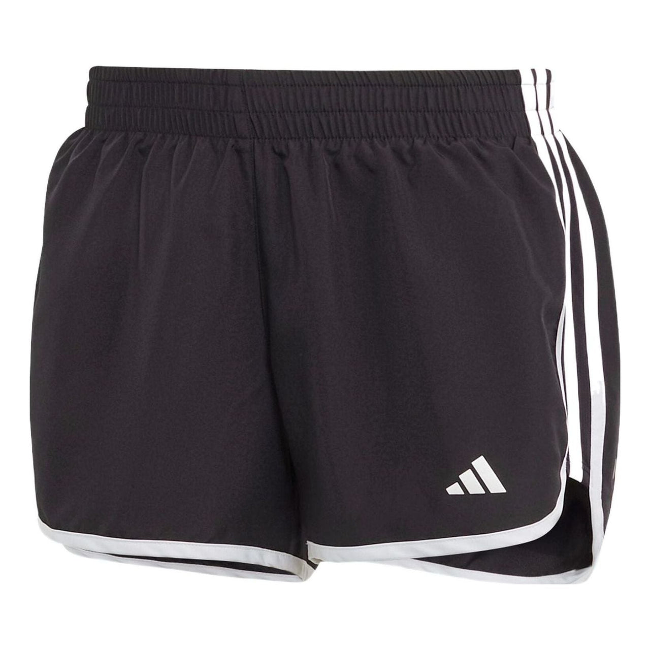 (WMNS) adidas Marathon 20 Running Shorts Asia Sizing 'Black White' IC5184
