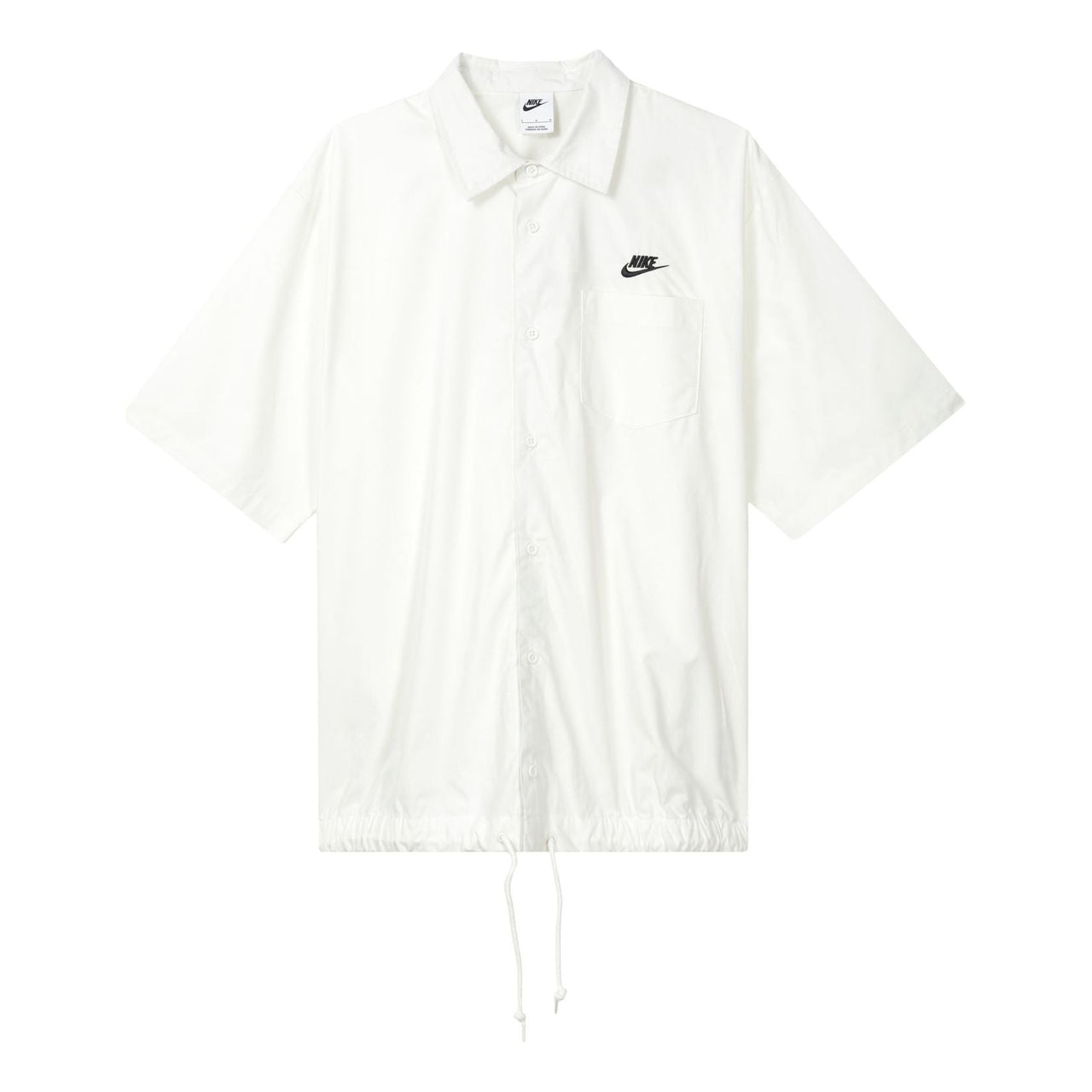 Nike Club Short Sleeve Oxford Button-Down Shirt Asia Sizing 'Sail' FN3903-133