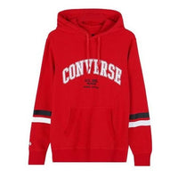 Converse Collegiate Text Pullover Hoodie 'Red' 10017352-A04