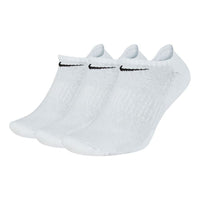 Nike Solid Color Logo Casual Sports Socks Couple Style 3 Pairs White SX7673-100