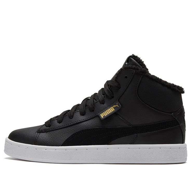 PUMA 1948 Mid Lfur Mid-Top Fleece Lined Casual Skate Shoes Unisex Black 364977-01