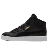 PUMA 1948 Mid Lfur Mid-Top Fleece Lined Casual Skate Shoes Unisex Black 364977-01