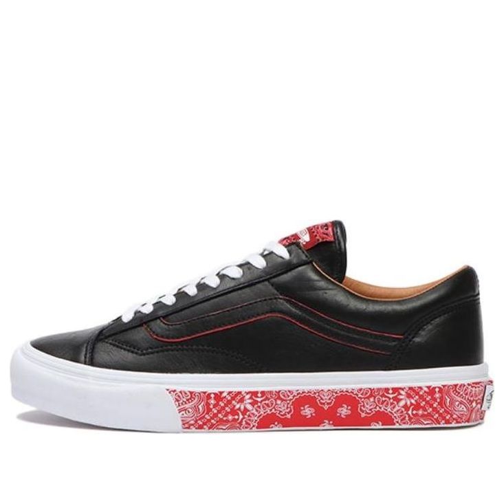 Vans OG Style 36 LX 'Bandana Black Racing Red' VN0A5FC3IZQ