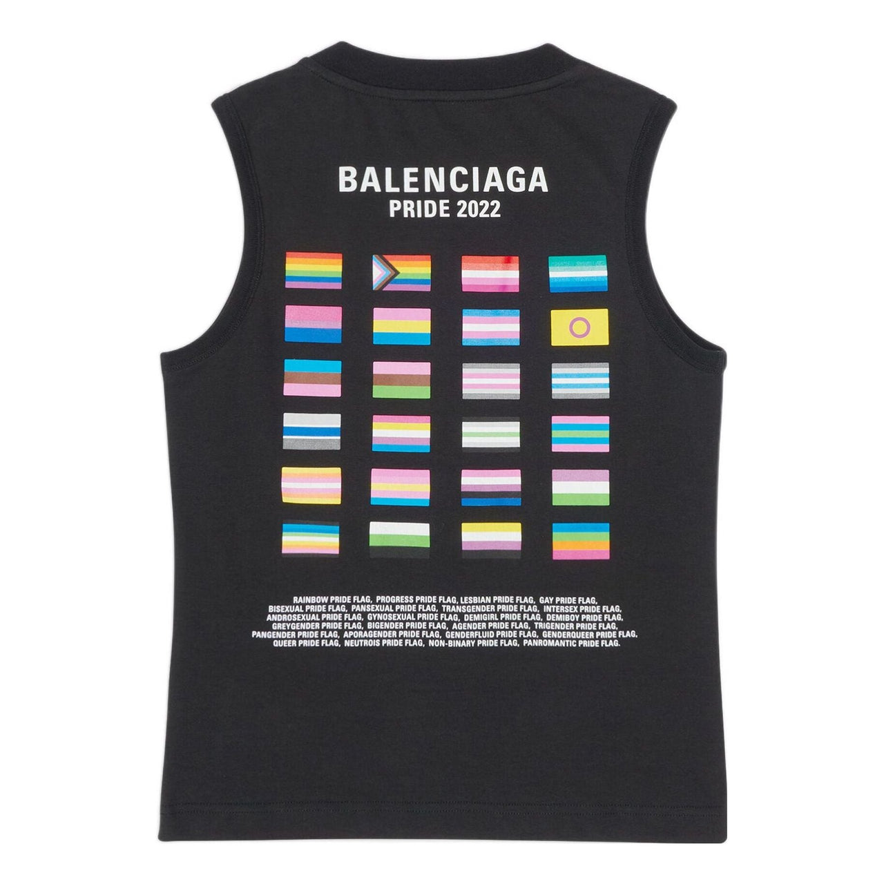 Balenciaga Pride 22 Tank Top 'Black White' 698102TMVO41070