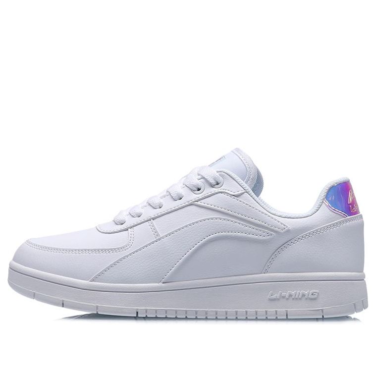 (WMNS) Li-Ning Classic Skateboarding Low 'White Laser' AGCP422-3