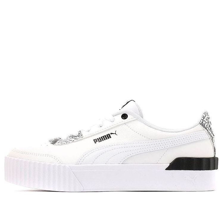(WMNS) PUMA Carina Lift Casual Shoes For White/Black 382504-01