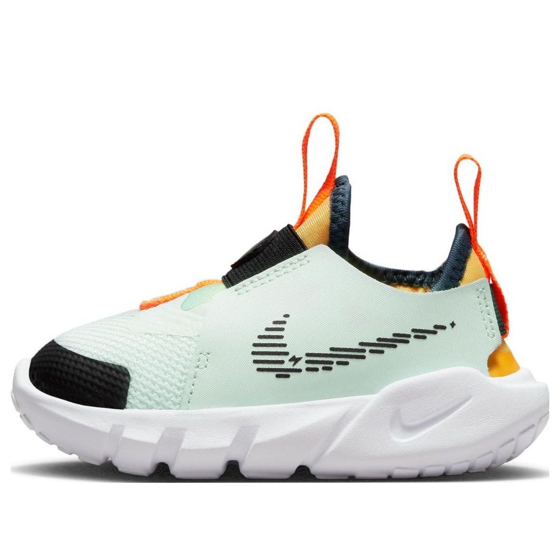 (TD) Nike Flex Runner 2 'Barely Green Laser Orange' DX6131-301