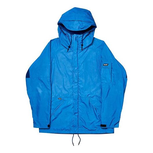 PALACE FW19 Deflector Reflective Material Back Logo Hooded Jacket Unisex Blue PAL-FW19-018