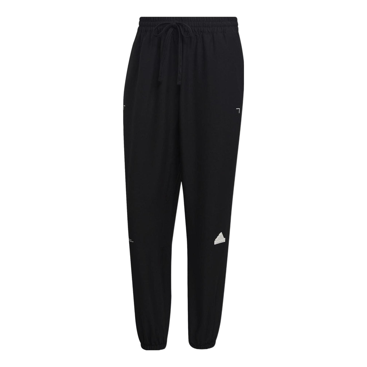 Men's adidas Solid Color Logo Bundle Feet Straight Sports Pants/Trousers/Joggers Autumn Black HN1933