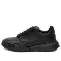 Alexander McQueen Oversized Court Trainer 'Black Leather' 634619WIA981000