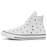 (WMNS) Converse Chuck Taylor All Star Studs High Top Leather Spot Rivet White 565848C